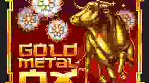 Gold metal Ox